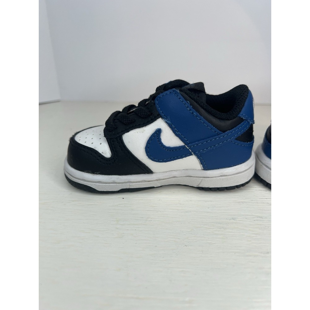 Nike Dunk Low toddler size USA 4C Kids Shoes DH9761-104 Blue Black White Sneaker - Picture 6 of 9